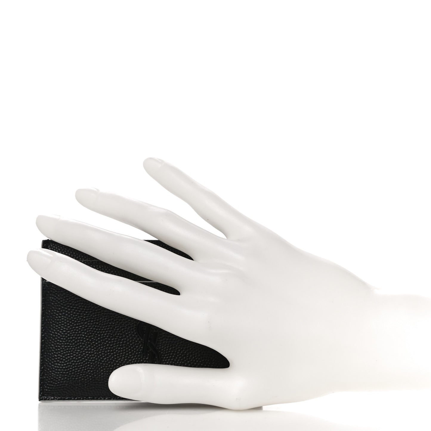 Grain De Poudre Monogram Credit Card Case Black White