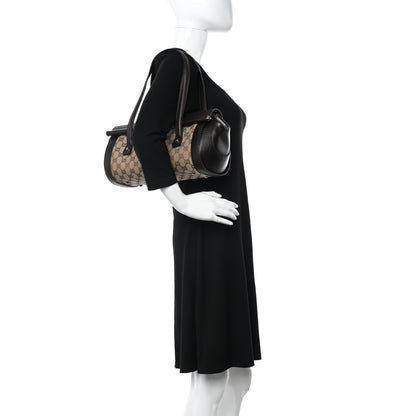 Gucci Monogram Bamboo Bullet Handbag Brown 2 of 12