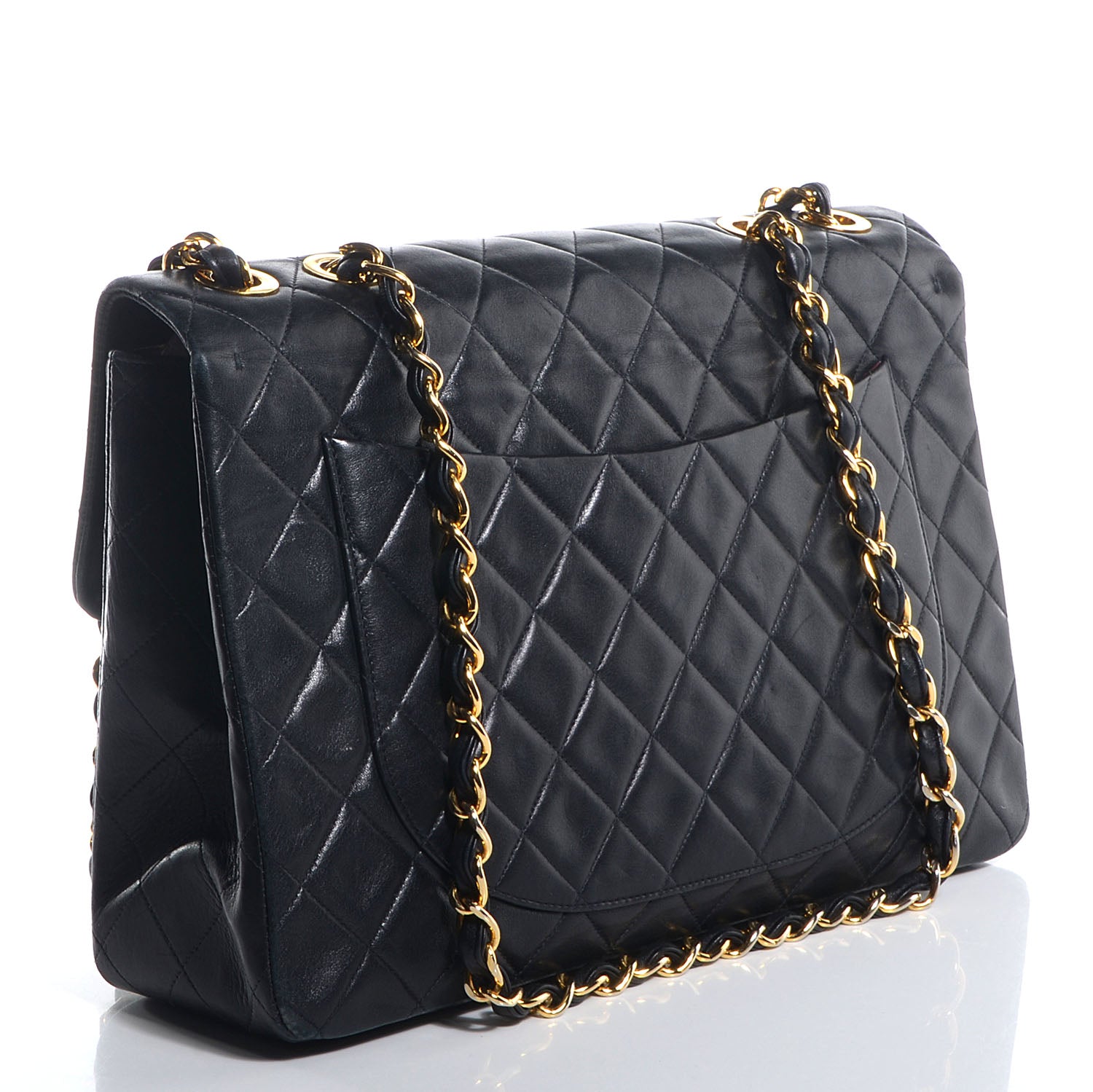 Chanel Lambskin XL Jumbo Flap Black 3 of 7