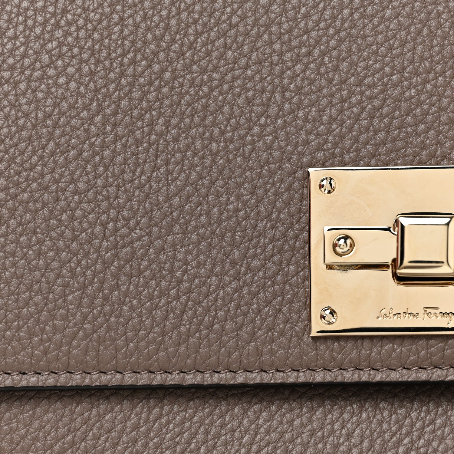 Salvatore Ferragamo Calfskin Small The Studio Crossbody Bag Caraway Seed 16 of 17