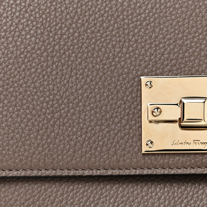 Salvatore Ferragamo Calfskin Small The Studio Crossbody Bag Caraway Seed 16 of 17