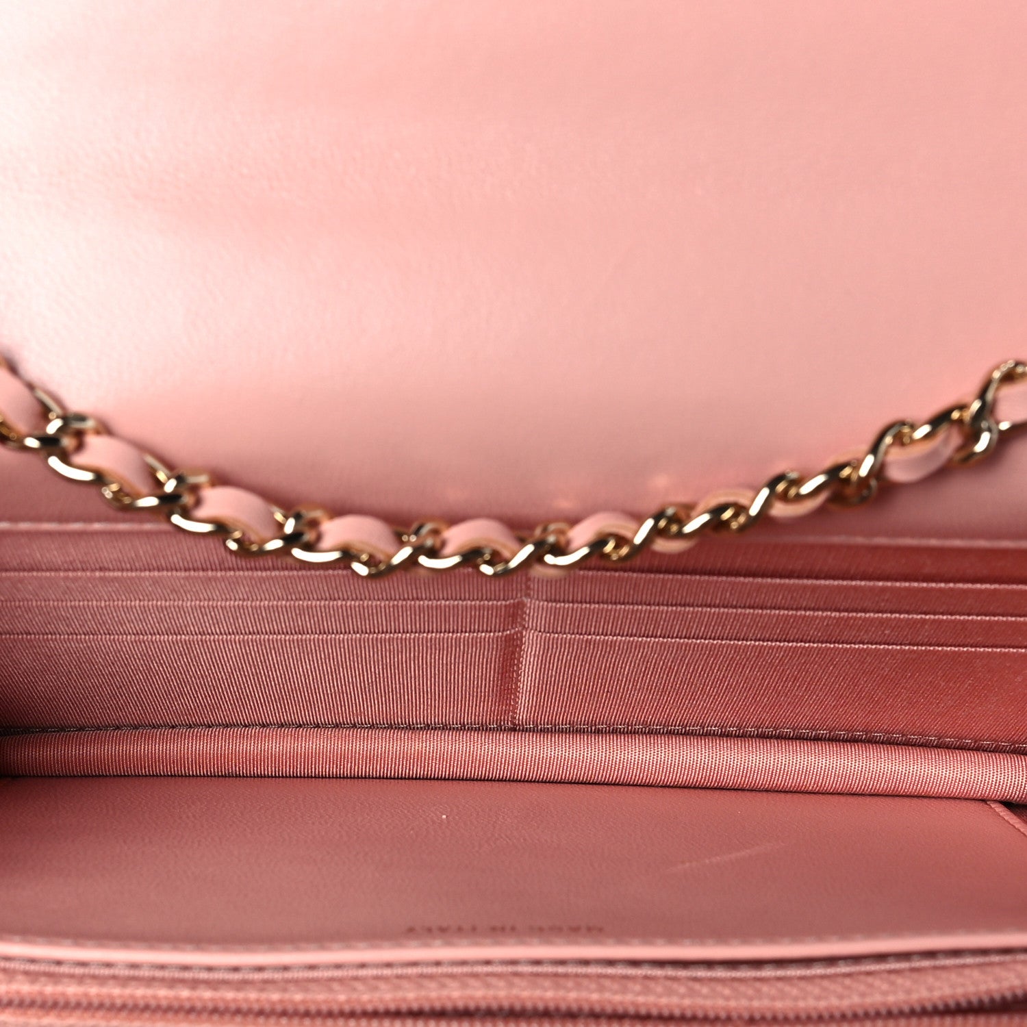 Chanel Lambskin Quilted Trendy CC Wallet On Chain WOC Pink 4 of 8