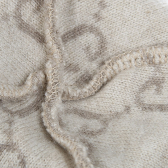 Cashmere Hat and Scarf Set Beige