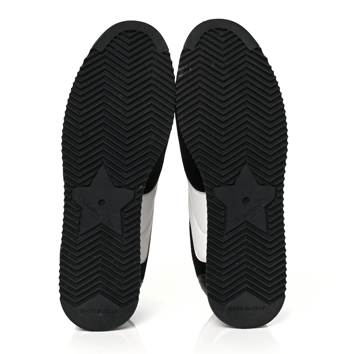 Christian Dior Velvet Mix Diorun Sneakers 36 Black Off White 6 of 11