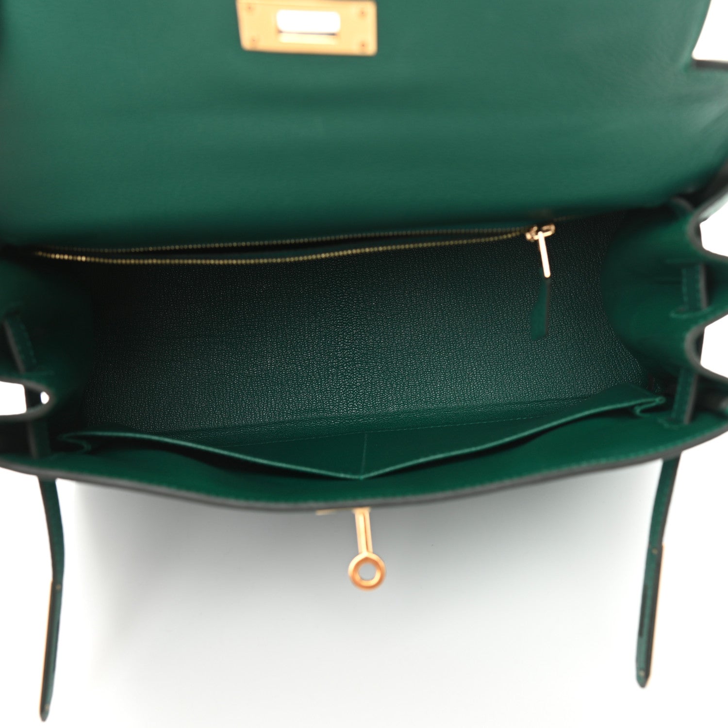 Hermes Togo Kelly Retourne 28 Malachite 5 of 11