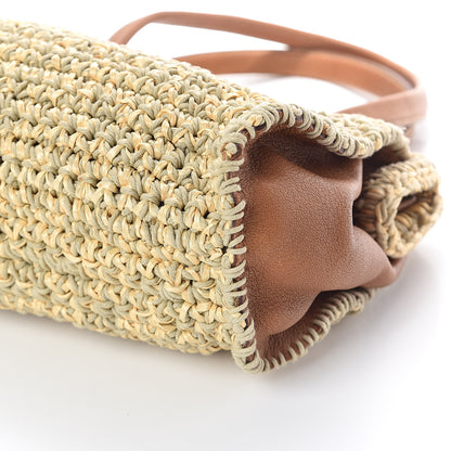 Miu Miu Raffia Calfskin Shoulder Bag Naturale 9 of 9