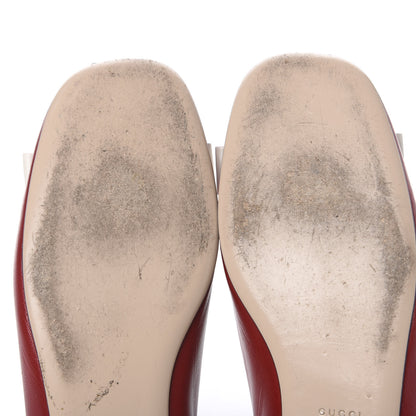 Gucci Calfskin Studded Lexi Ballerina Flats 38 Red 11 of 13