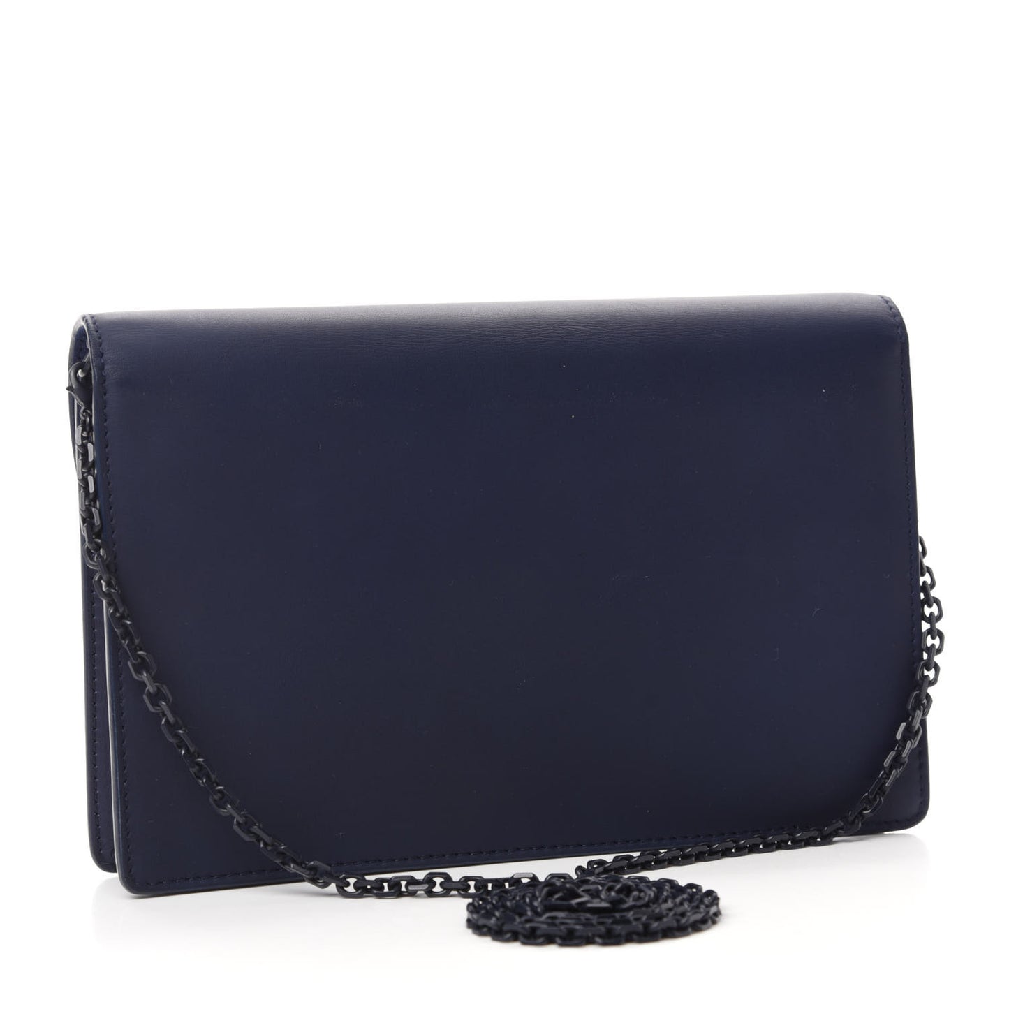 Ultra Matte Saddle Chain Pouch Blue