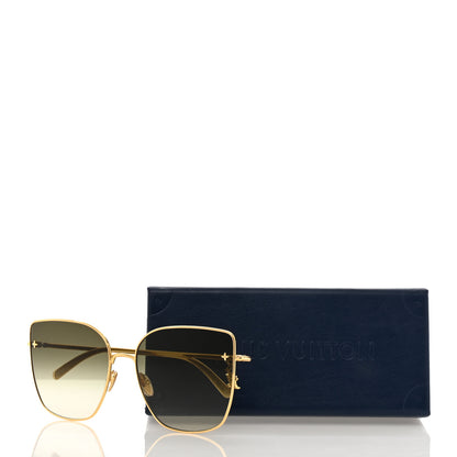 Louis Vuitton Metal LV Charm Cat Eye Sunglasses Z1720U Gold 8 of 8
