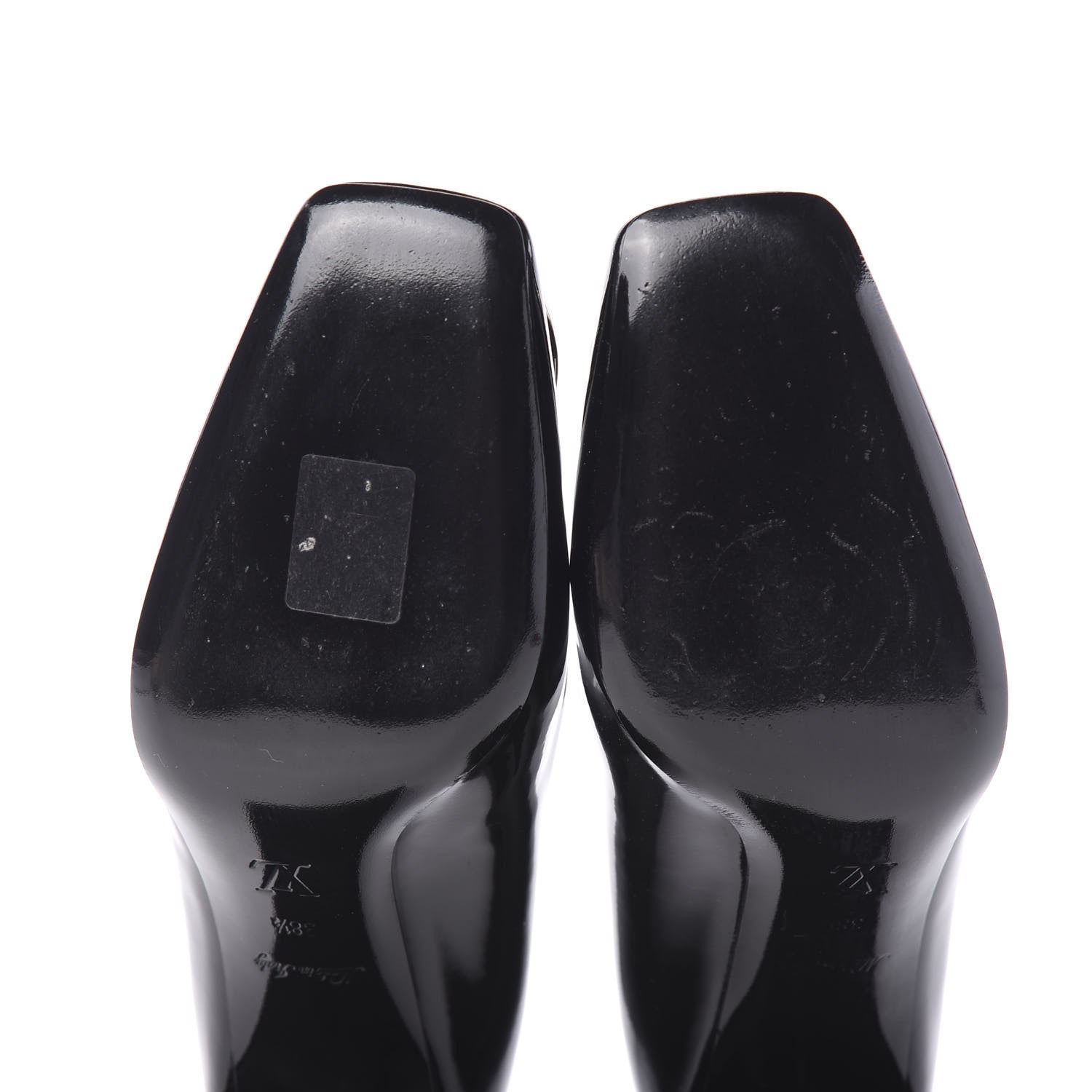Louis Vuitton LOUIS VUITTON Patent Calfskin Madeleine Pumps 38.5 Black 6 of 9