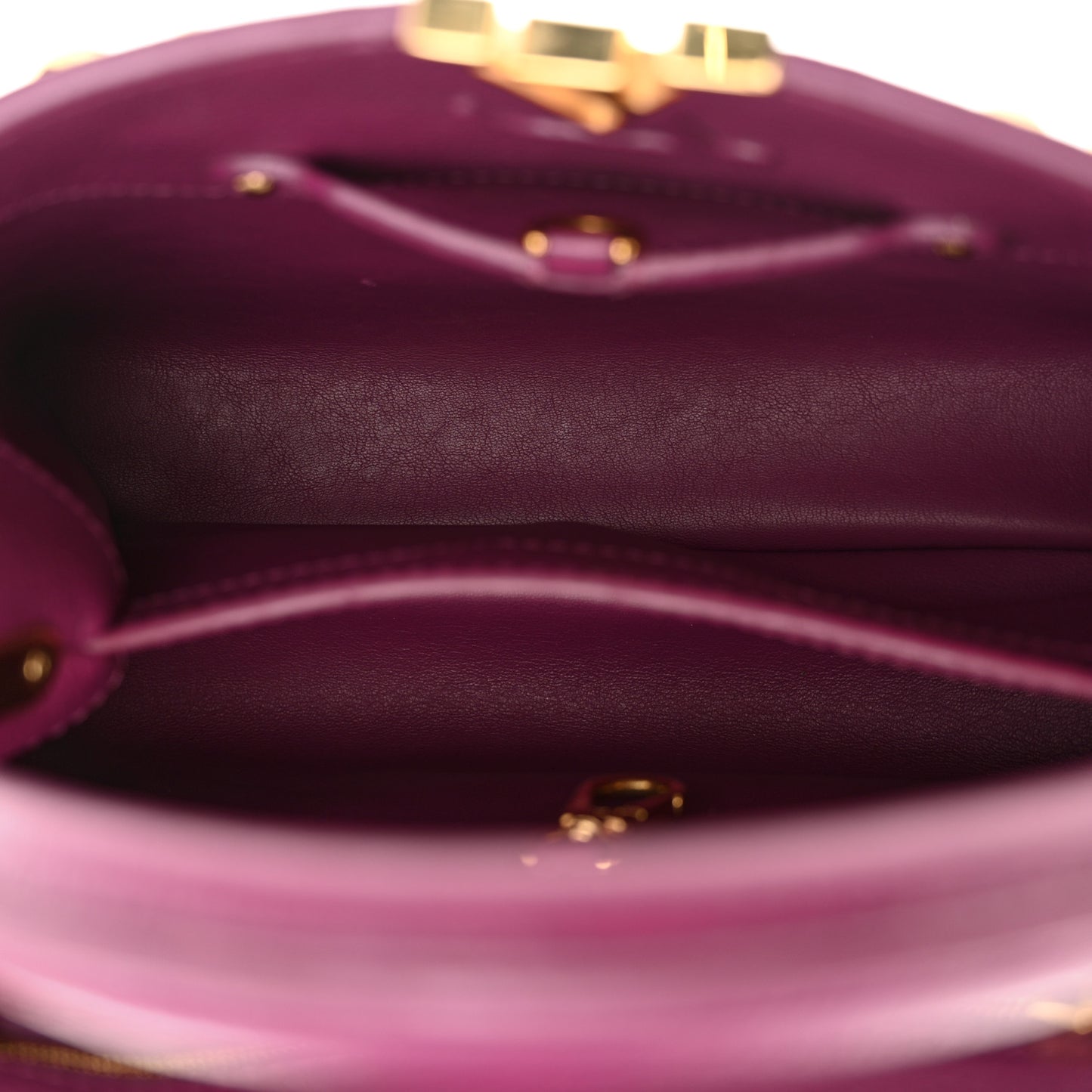 Taurillon Studded Sol Capucines BB Magenta