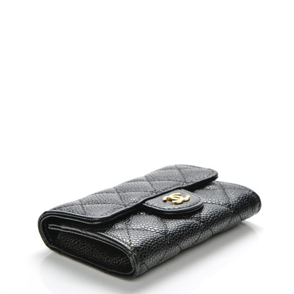 Chanel Caviar Quilted Flap Card Holder Black 12 of 16