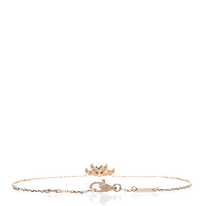 Van Cleef & Arpels 18K Yellow Gold Diamond Mini Frivole Pave Bracelet 3 of 8
