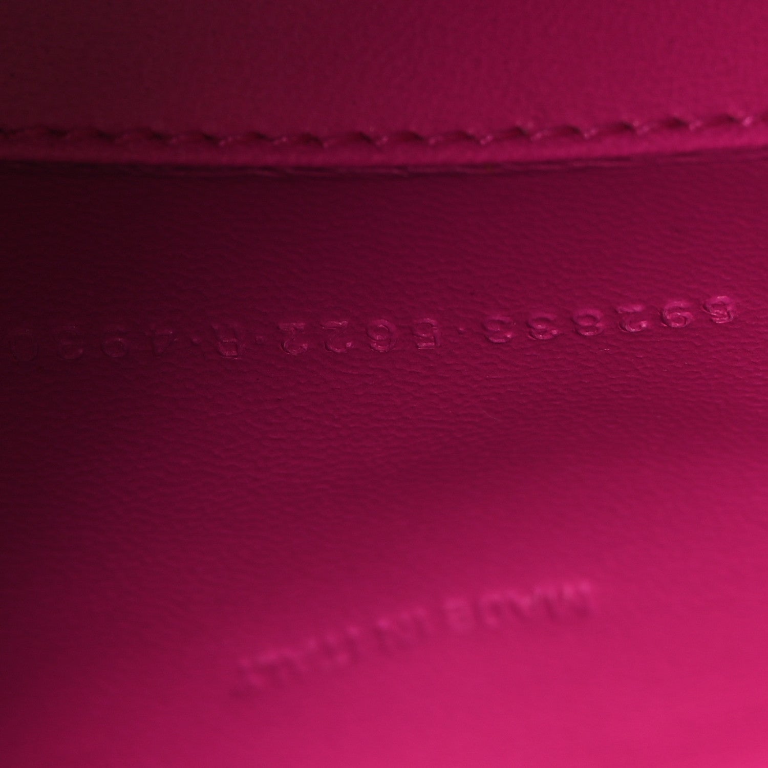 Balenciaga Shiny Calfskin Crocodile Embossed Hourglass Top Handle Bag XS Lipstick Pink 7 of 11