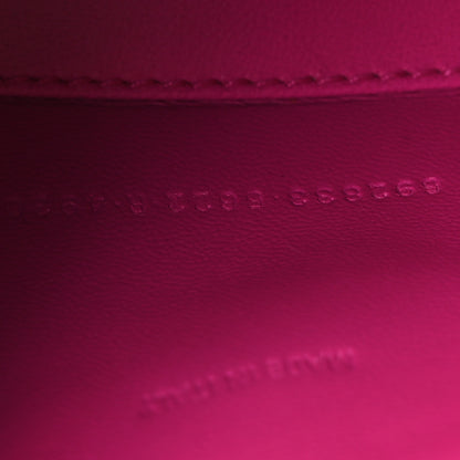 Balenciaga Shiny Calfskin Crocodile Embossed Hourglass Top Handle Bag XS Lipstick Pink 7 of 11