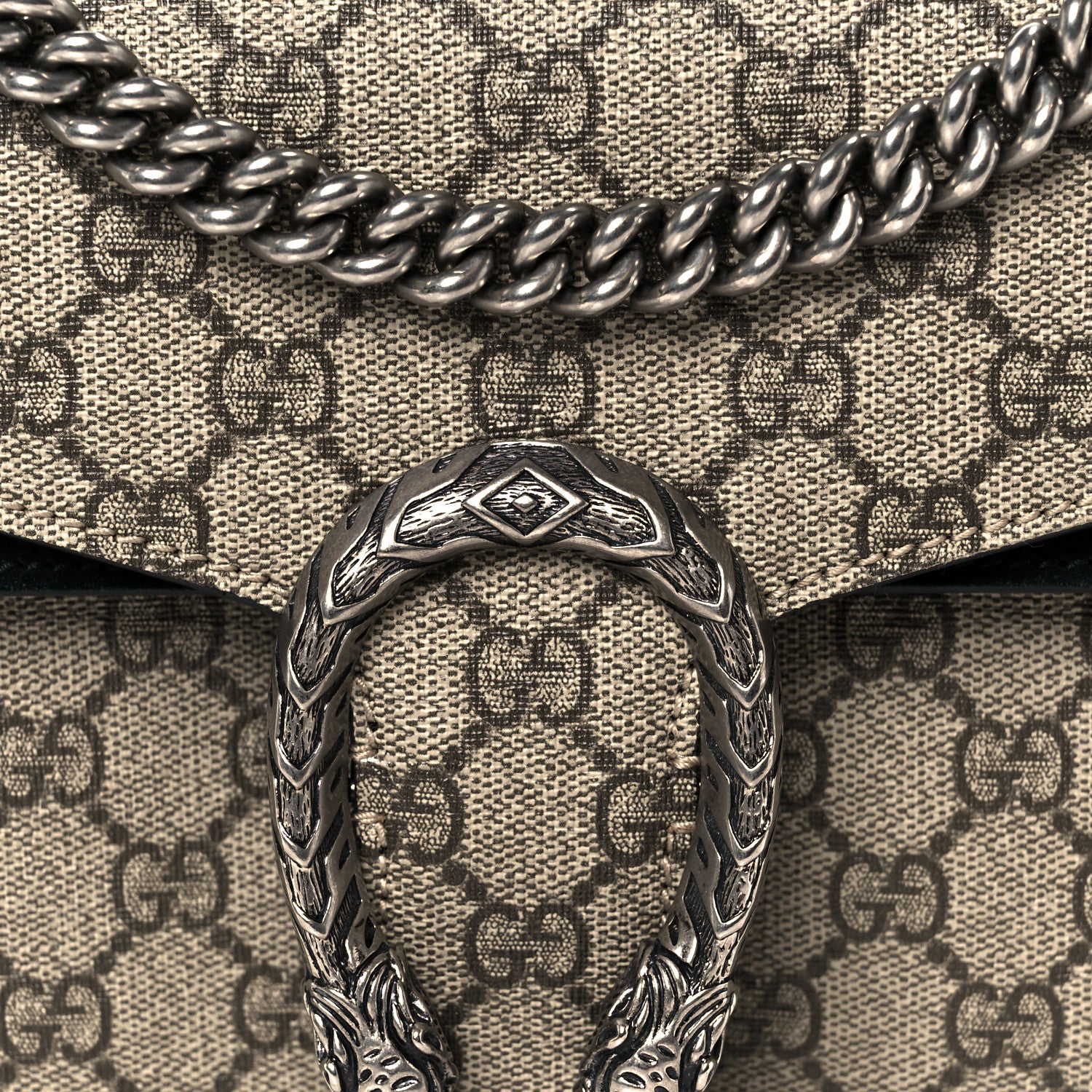 Gucci GG Supreme Monogram Small Dionysus Shoulder Bag Black 8 of 10