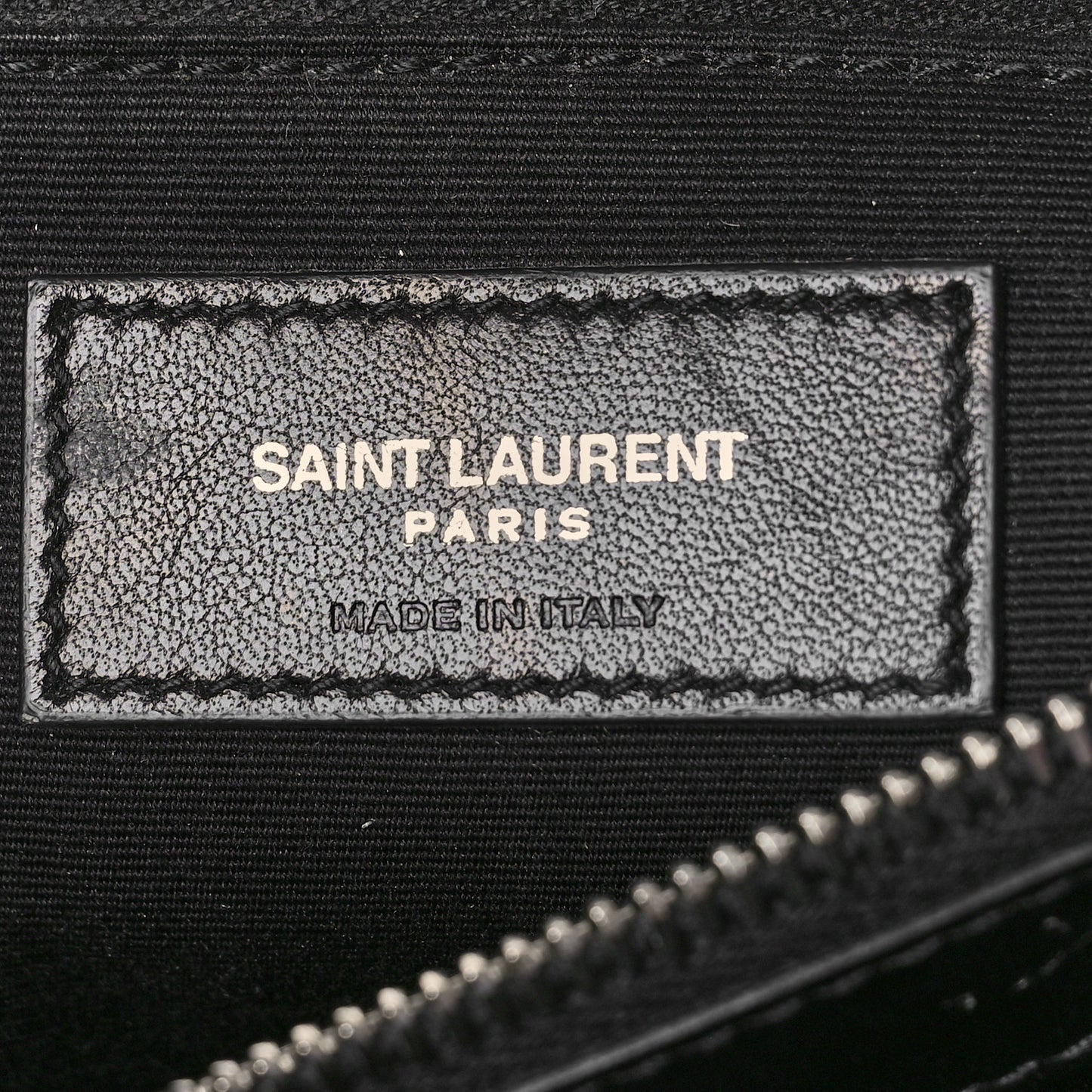 Calfskin Y Quilted Monogram Large Loulou Chain Satchel Black