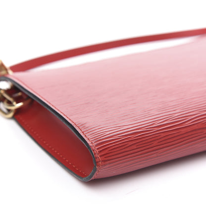 Louis Vuitton Epi Pochette Accessories 24 Castillan Red 7 of 9