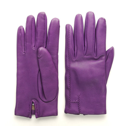 Hermes Lambskin Gloves 7.5 Parme 1 of 4