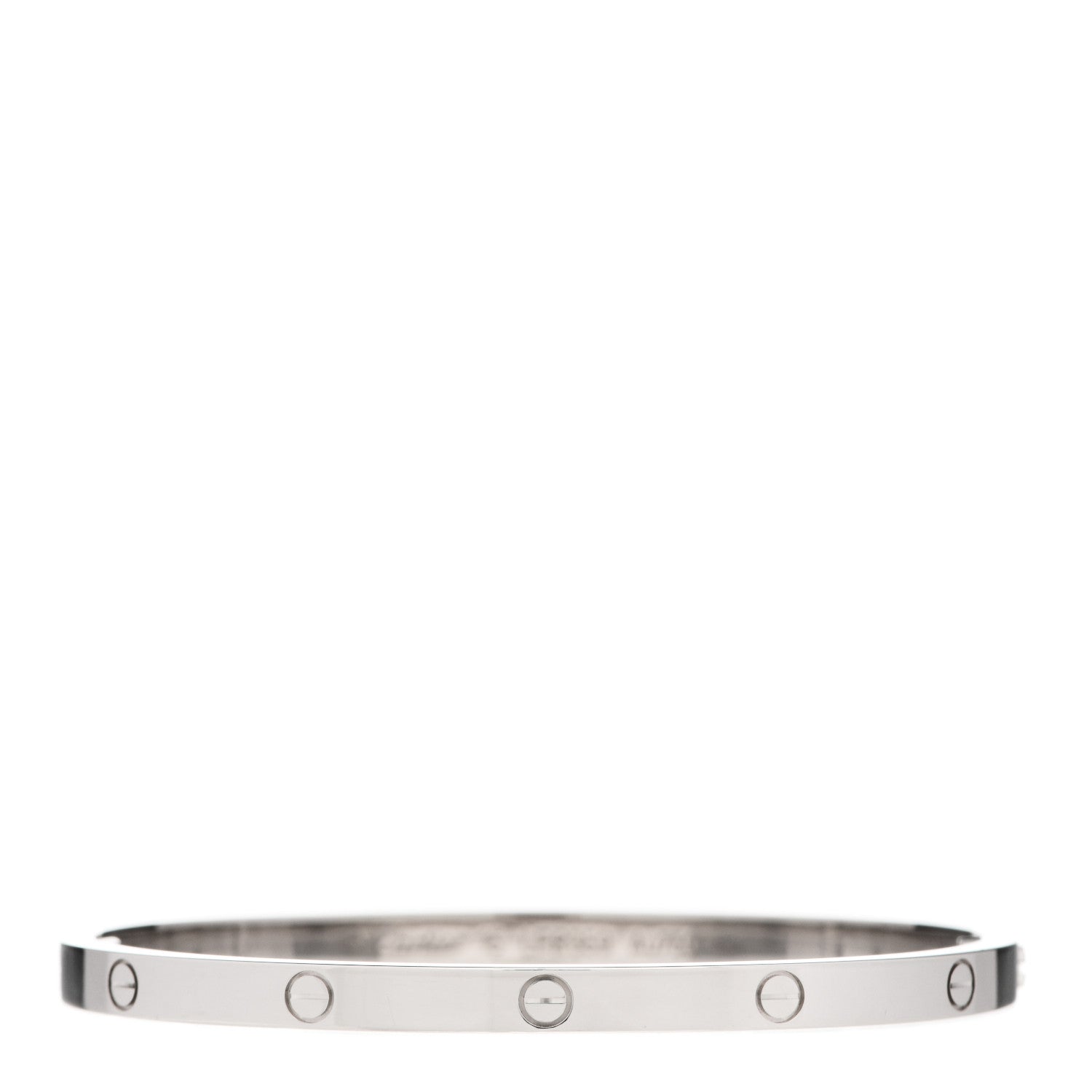 Cartier 18K White Gold Small LOVE Bracelet 15 1 of 4