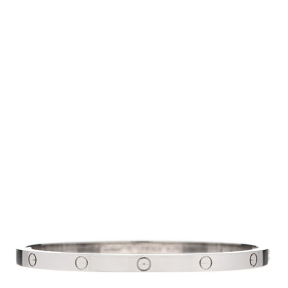 Cartier 18K White Gold Small LOVE Bracelet 15 1 of 4