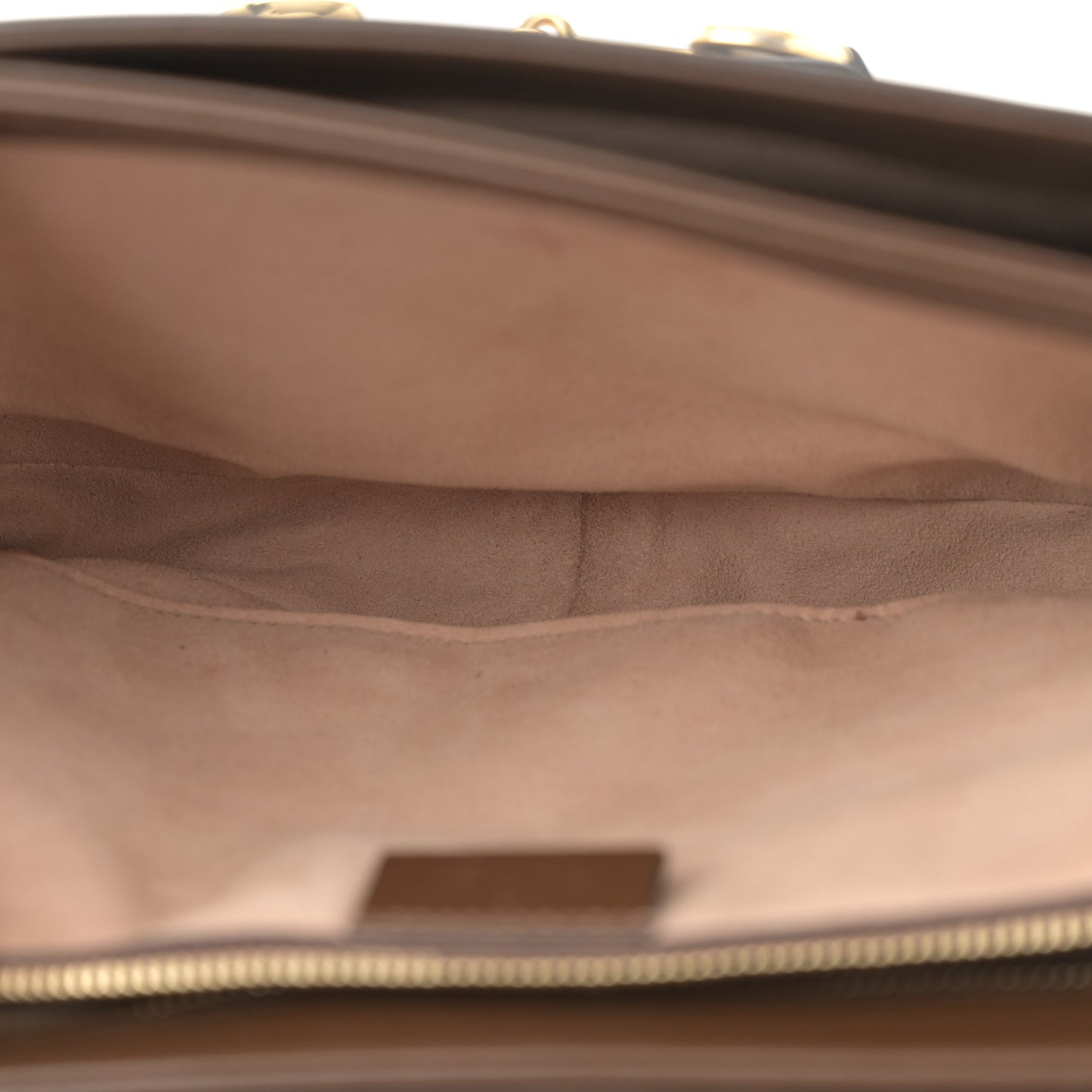 GG Supreme Monogram Horsebit 1955 Shoulder Bag Beige Brown Sugar