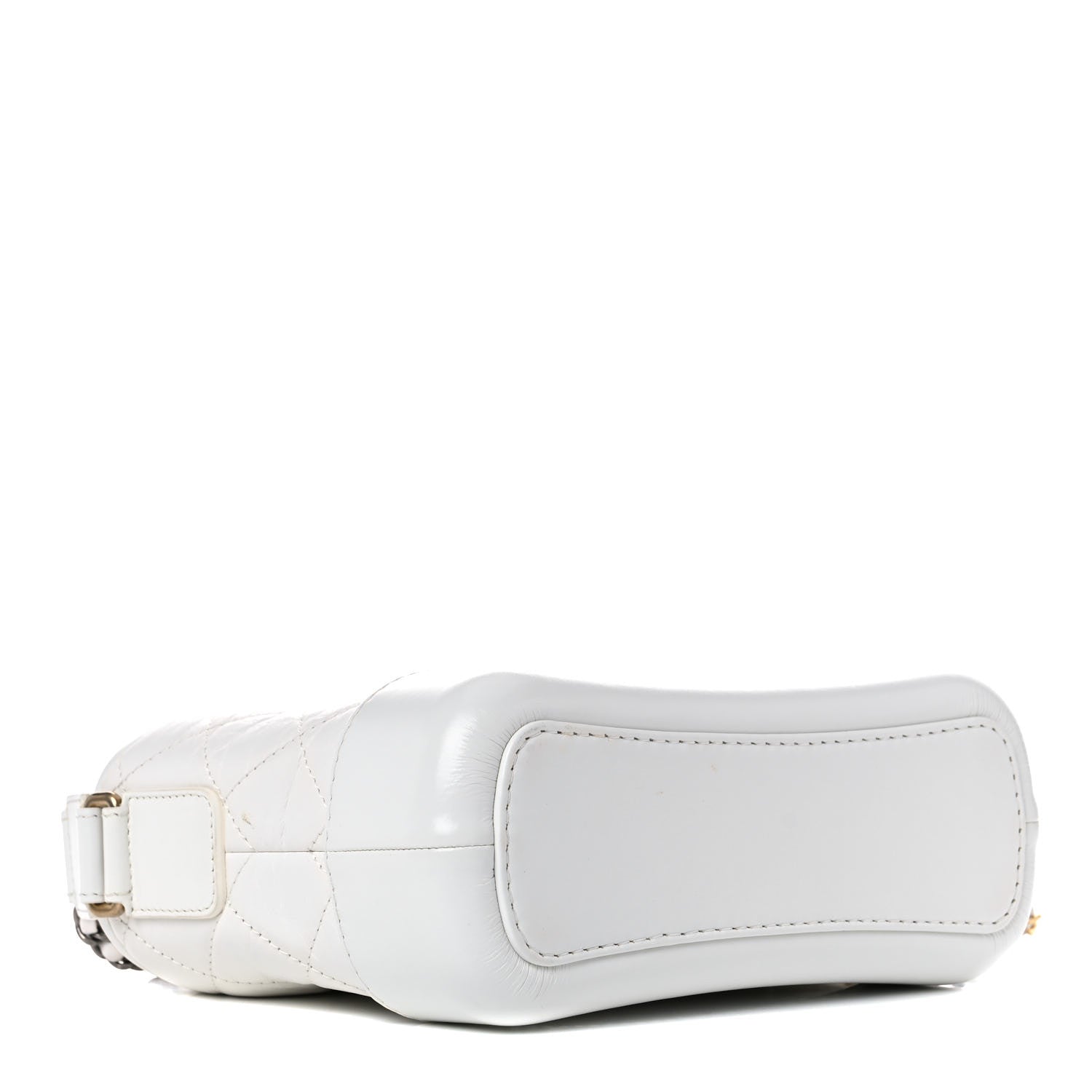 Chanel Aged Calfskin Quilted Small Gabrielle Hobo White 4 of 11