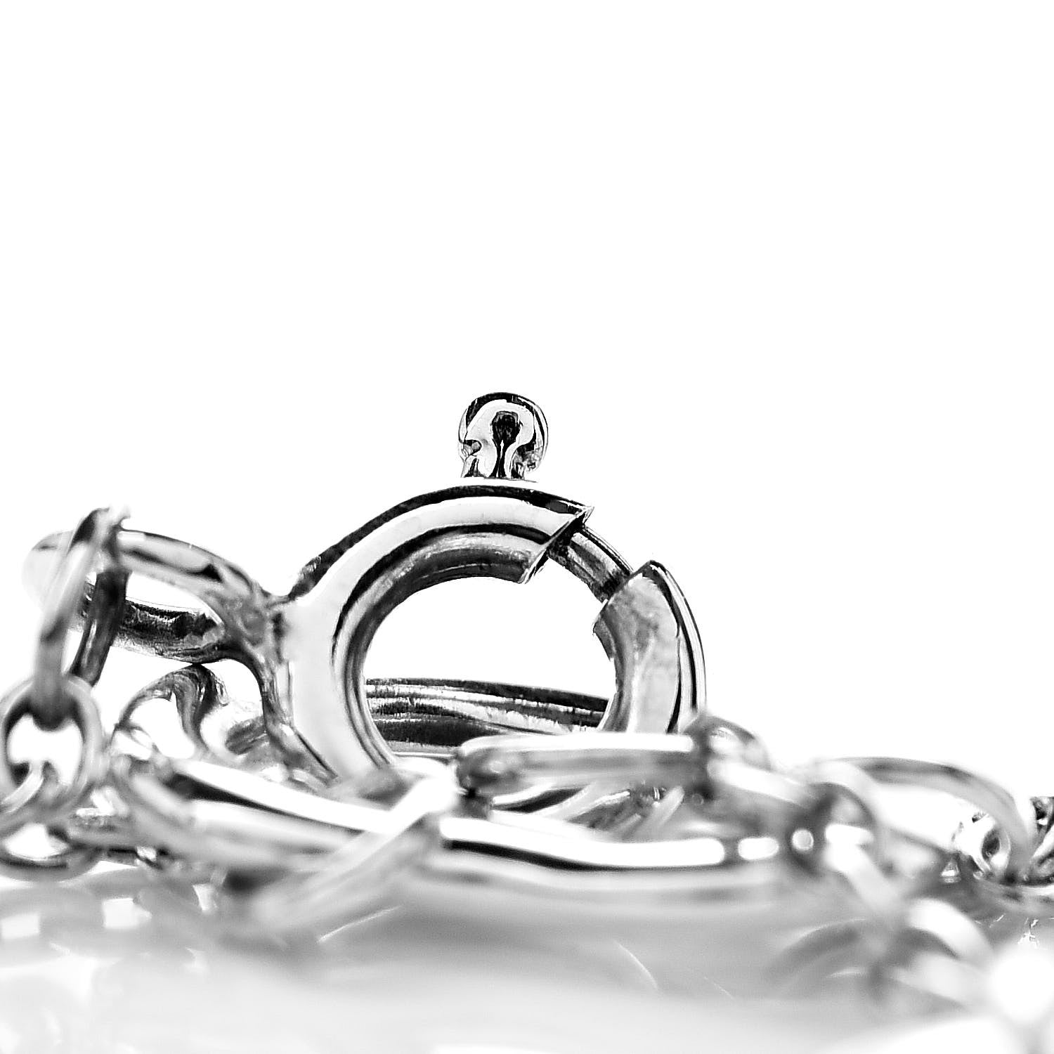 Tiffany Sterling Silver Elsa Peretti Open Heart Bracelet 4 of 5