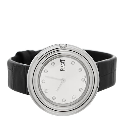 Piaget Stainless Steel Alligator Diamond 33mm Possession Quartz Watch 2 of 6