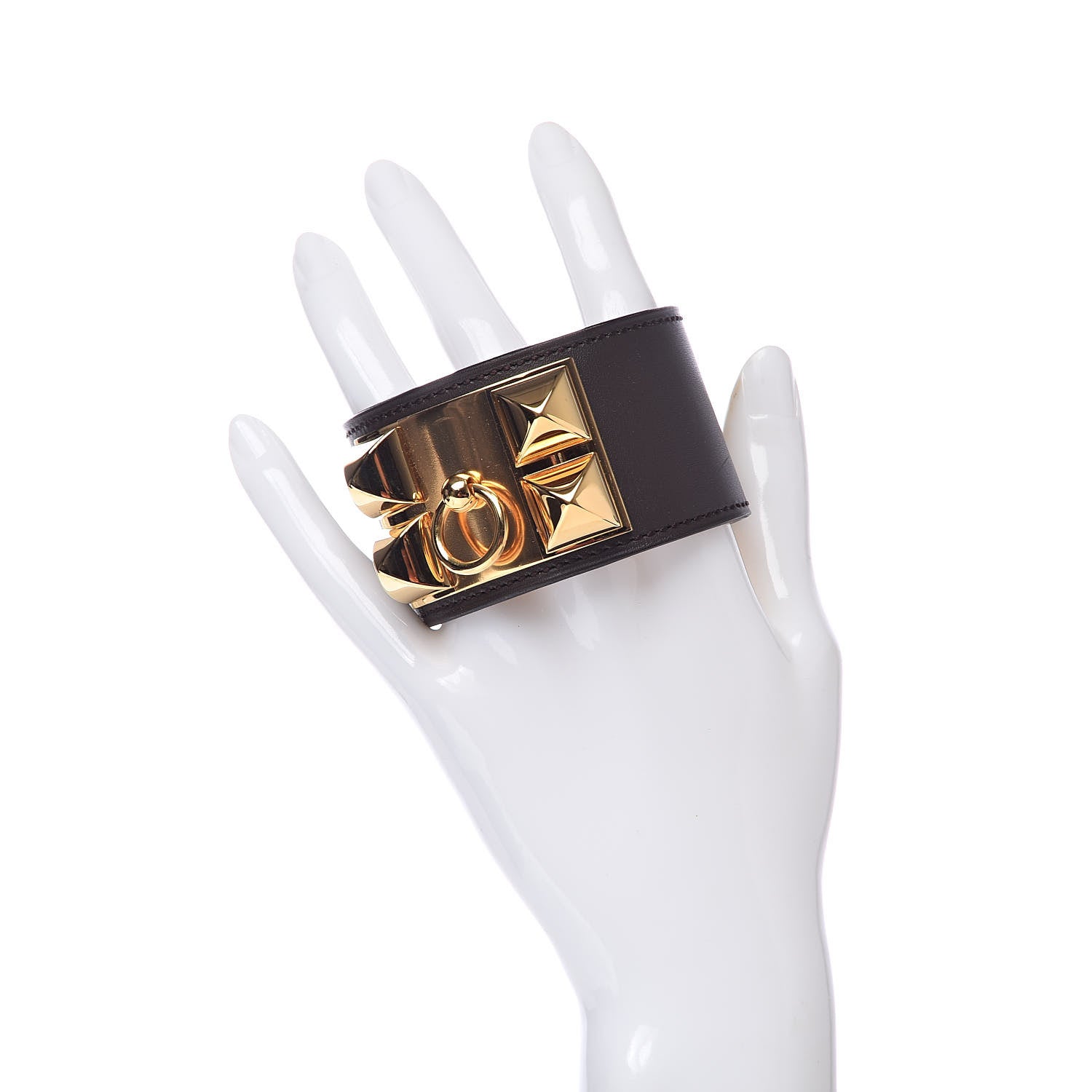 Hermes Chamonix Collier de Chien CDC Bracelet S Chocolate 2 of 5