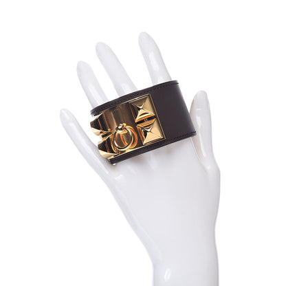 Hermes Chamonix Collier de Chien CDC Bracelet S Chocolate 2 of 5