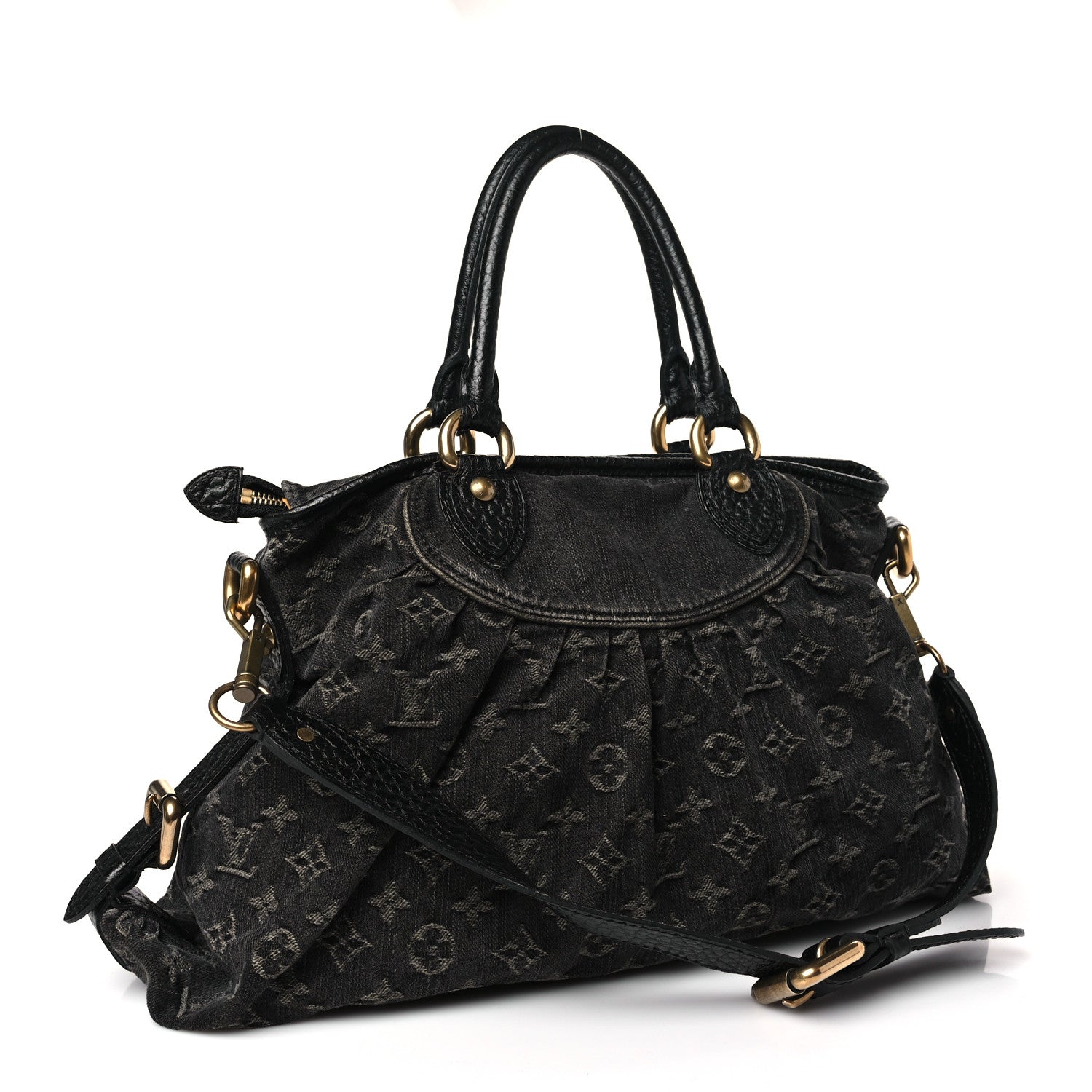 Louis Vuitton Denim Neo Cabby MM Black 3 of 8