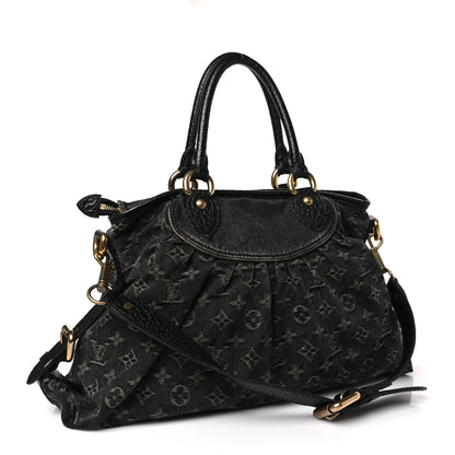 Louis Vuitton Denim Neo Cabby MM Black 3 of 8