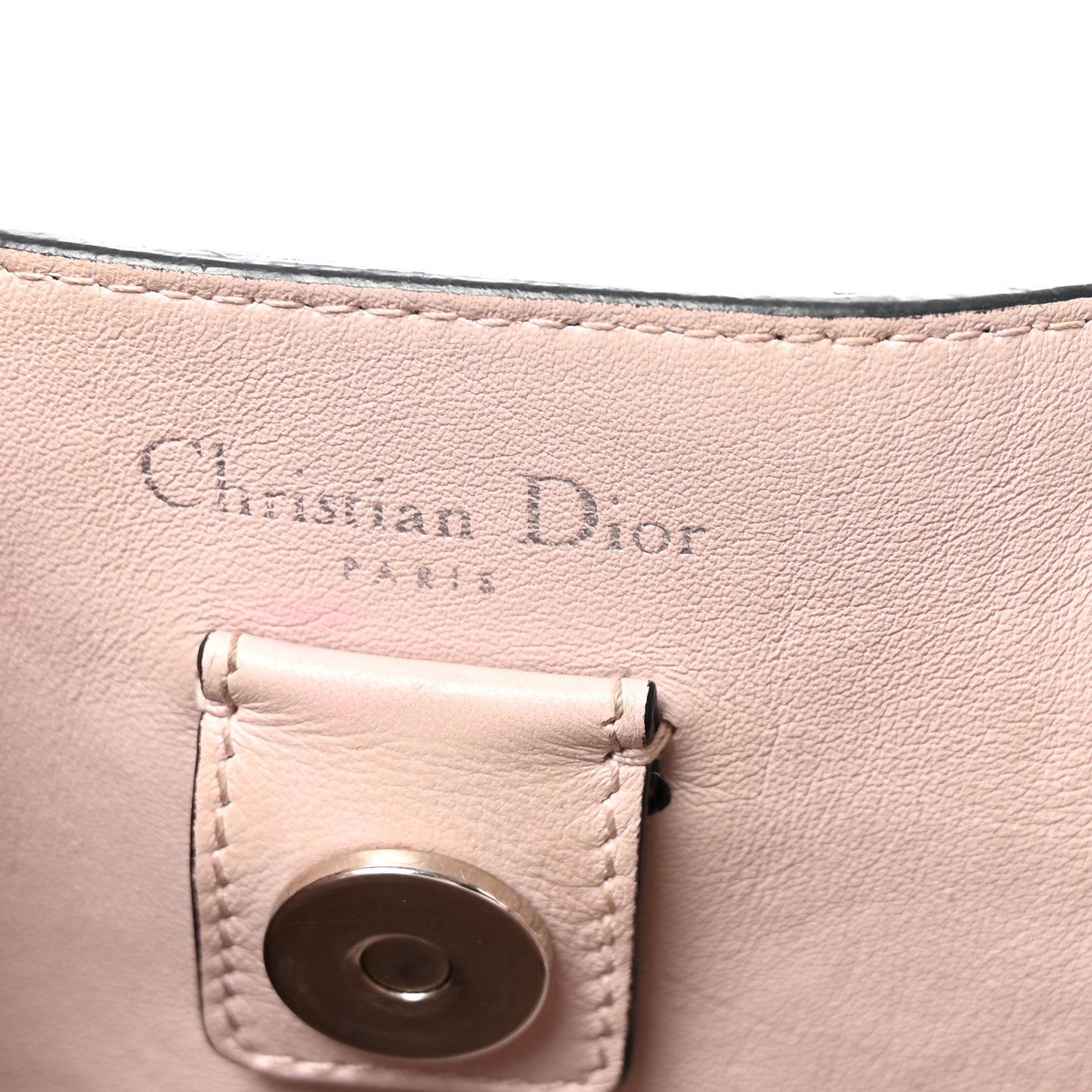 Christian Dior Smooth Calfskin Medium Diorissimo Tote Black Rose Poudre 6 of 10