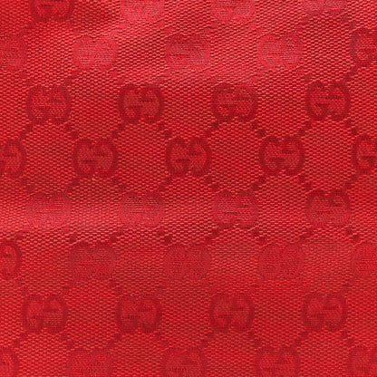 Gucci Canvas Monogram Shoulder Bag Red 8 of 10
