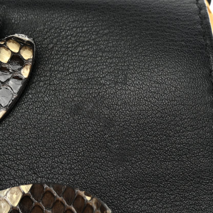 Fendi Calfskin Snakeskin F is Fendi Micro Double Baguette Black Multicolor 11 of 13