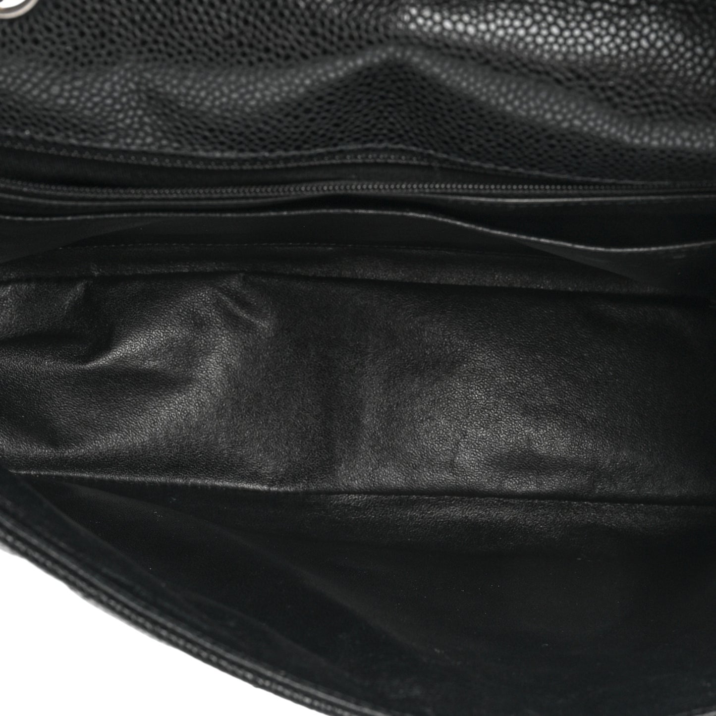 Caviar Quilted Jumbo Single Flap Black