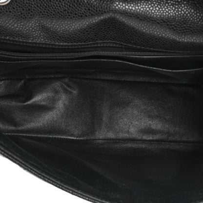 Chanel Caviar Quilted Jumbo Single Flap Black 5 of 19