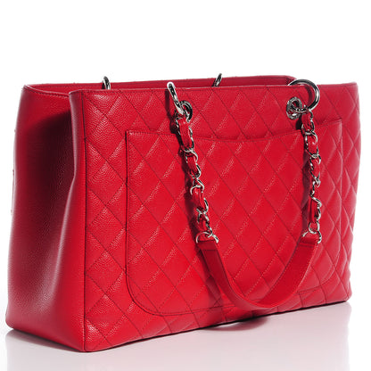 Chanel Caviar XL Grand Shopping Tote GST Red 3 of 7