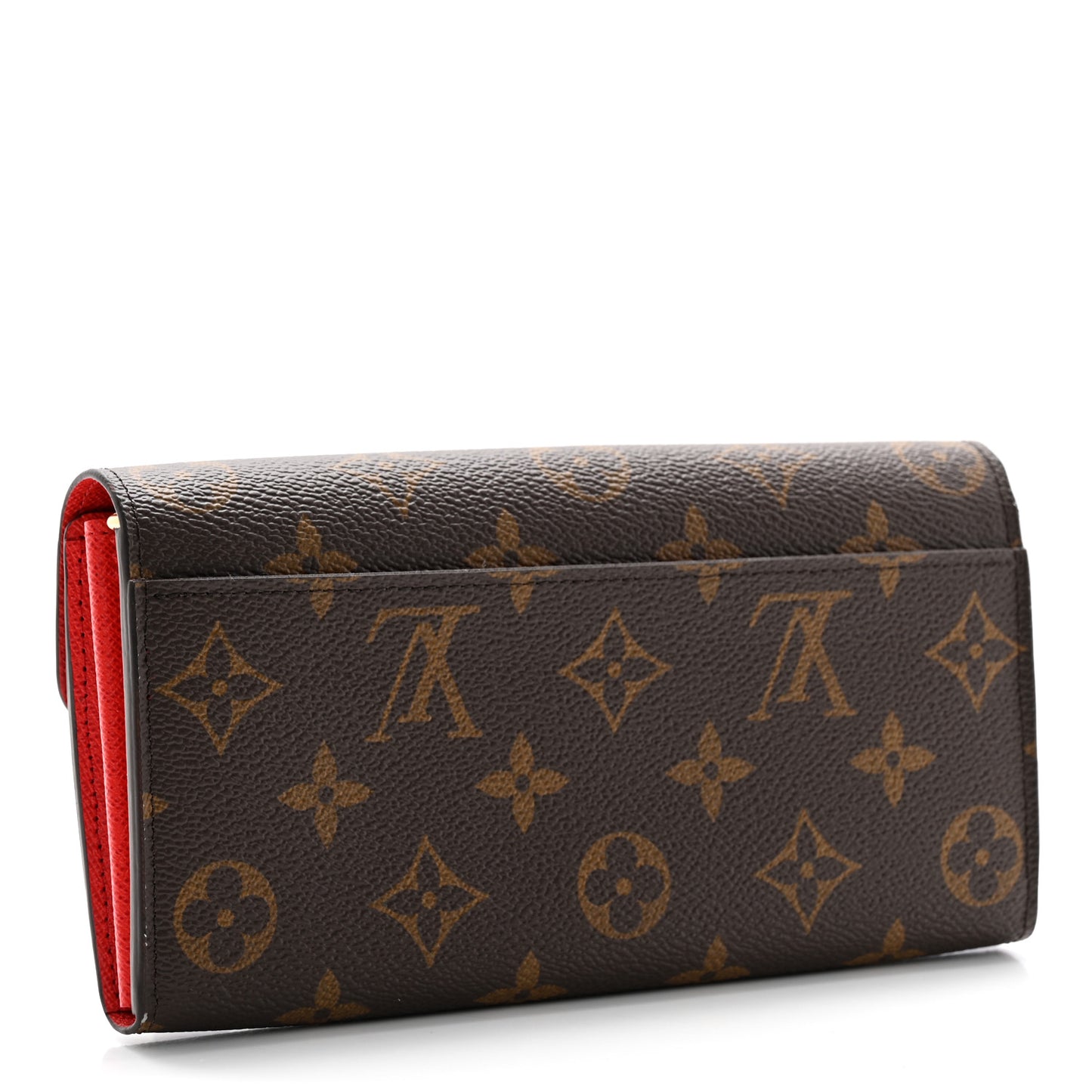 Monogram Sarah Wallet NM Coquelicot