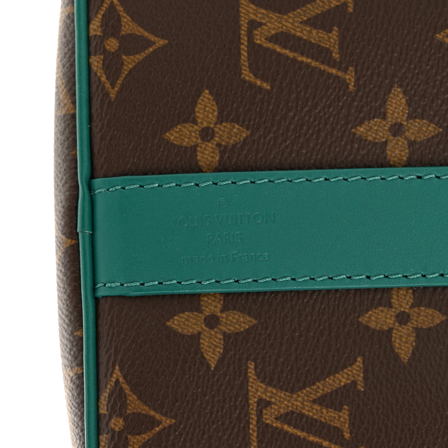 Monogram Macassar Keepall Bandouliere 35 Borneo Green