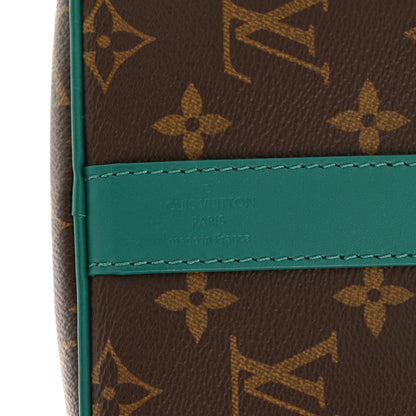 Louis Vuitton Monogram Macassar Keepall Bandouliere 35 Borneo Green 6 of 10