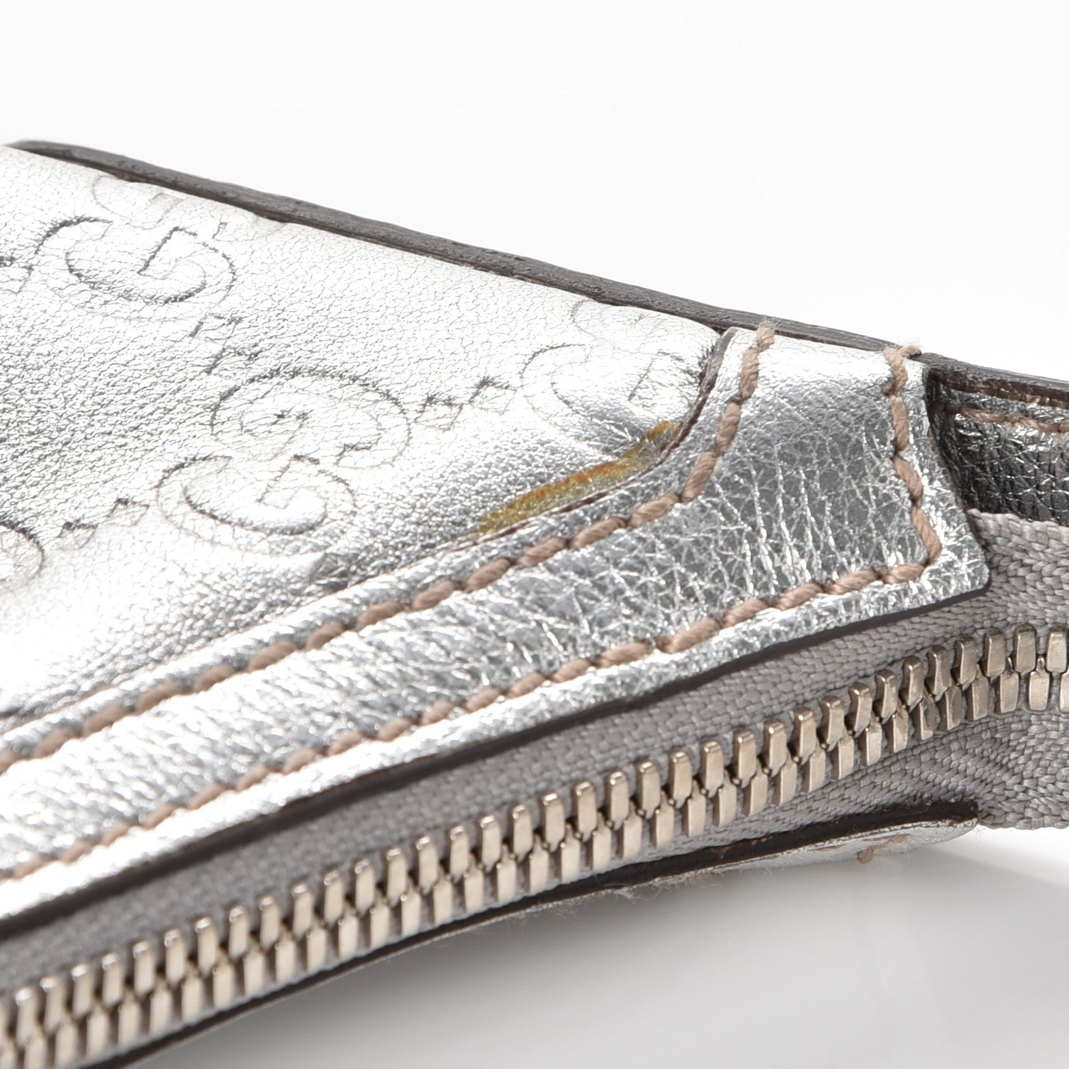 Gucci Metallic Guccissima Small Princy Hobo Silver 8 of 10