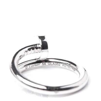 Cartier 18K White Gold Juste Un Clou Ring 54 6.75 4 of 6