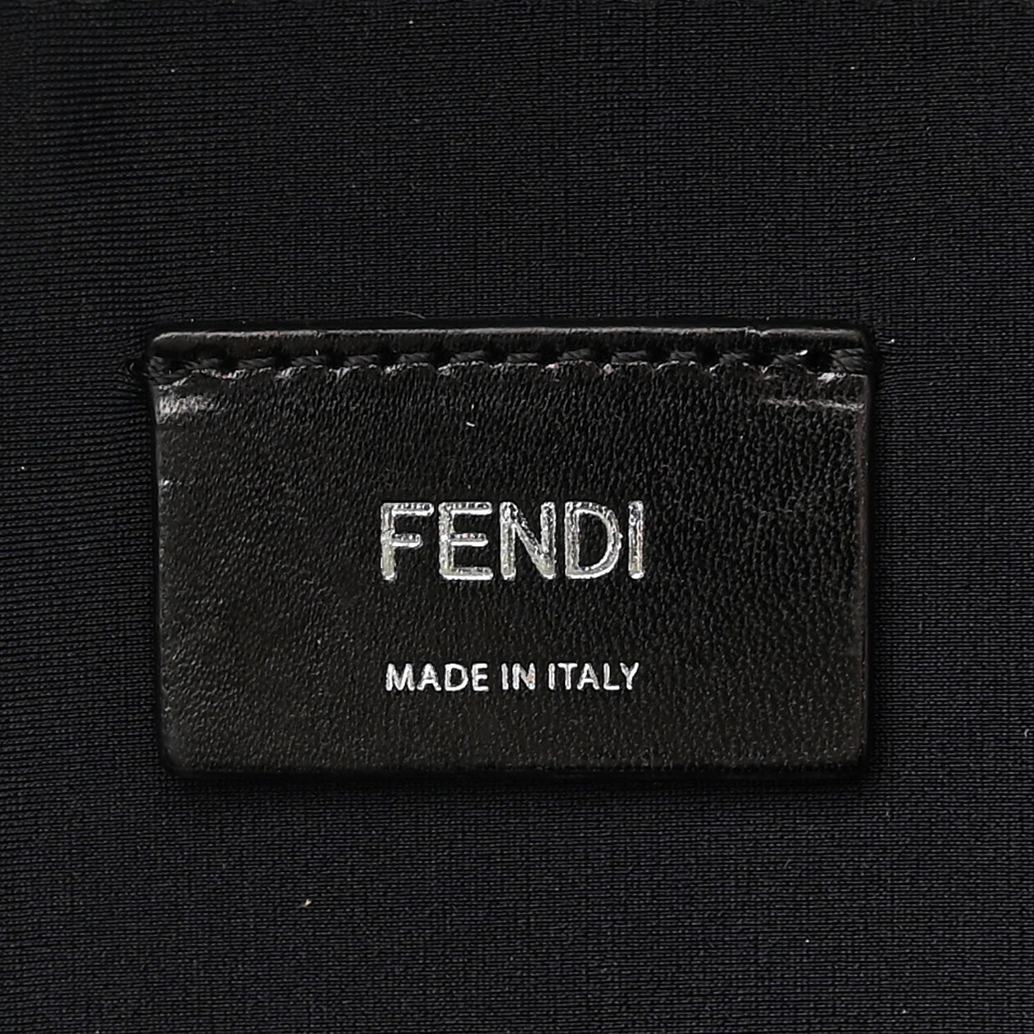Fendi X SARAH COLEMAN Fabric Jacquard Vitello Grace Light Woven Lanyard FF Vertigo Pouch Pocket Backpack Tobacco Moro Black 6 of 10