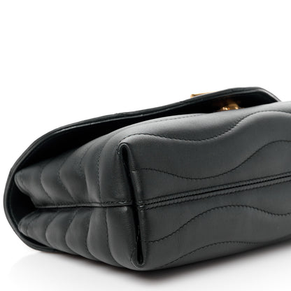 Louis Vuitton Calfskin LV New Wave Chain Bag Black 9 of 10