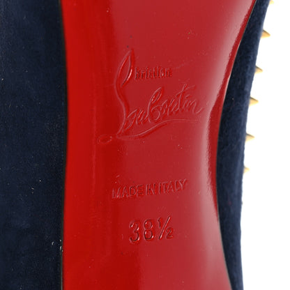 Christian Louboutin Veau Velours Anjalina 100 Pumps 38.5 Nuit 7 of 7