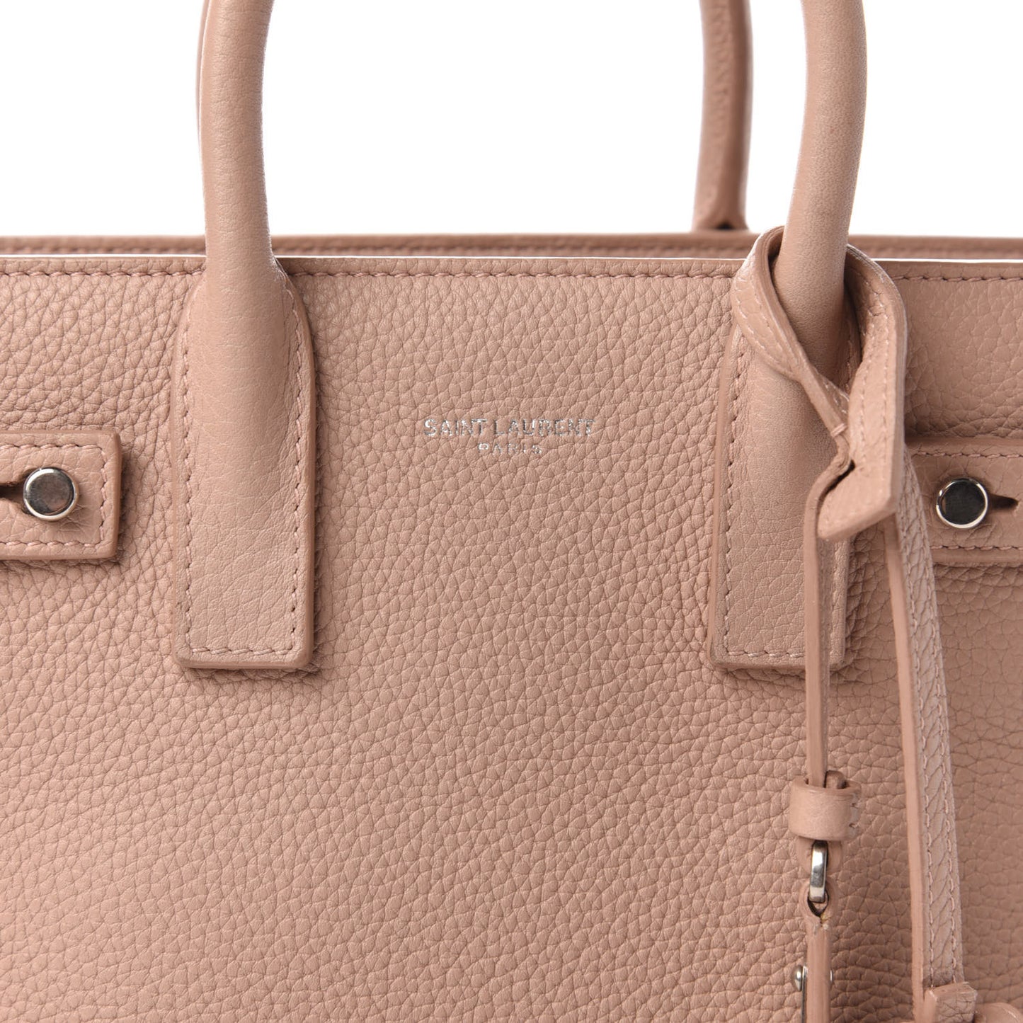 Grained Calfskin Nano Sac De Jour Souple Nude