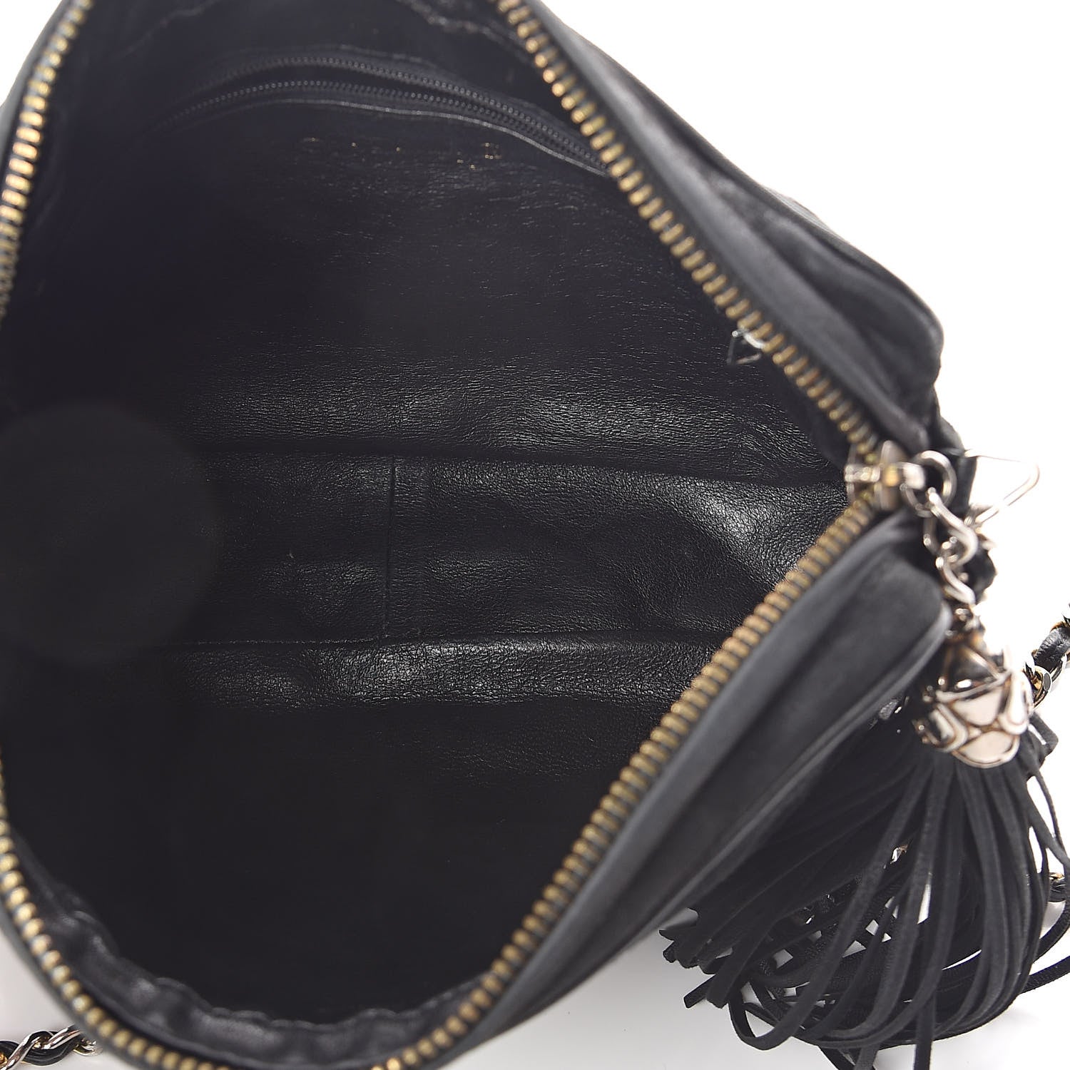 Chanel Suede CC Tassel Camera Case Black 5 of 10