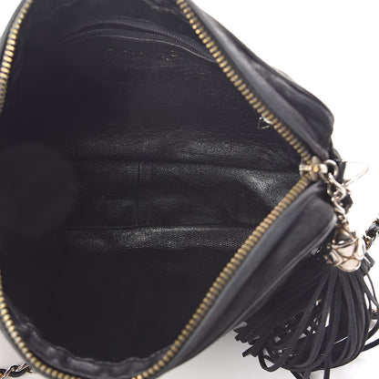 Chanel Suede CC Tassel Camera Case Black 5 of 10